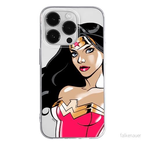 ERT GROUP mobiltelefonfodral för Apple Iphone 14 PRO MAX originalt och officiellt licensierat DC mönster Wonder Woman 004 optimalt anpassad till formen på mobiltelefonen, gedeeltelijk transparant 5905131942326