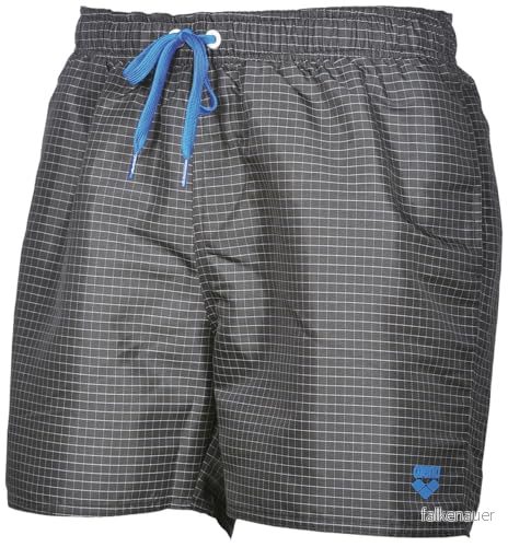 Arena Badbyxor - Garn färgad boxer - Snabbtorkande - Dragsko - Sidofickor - Mjukt material - Svartvit - Medium 3468335899176