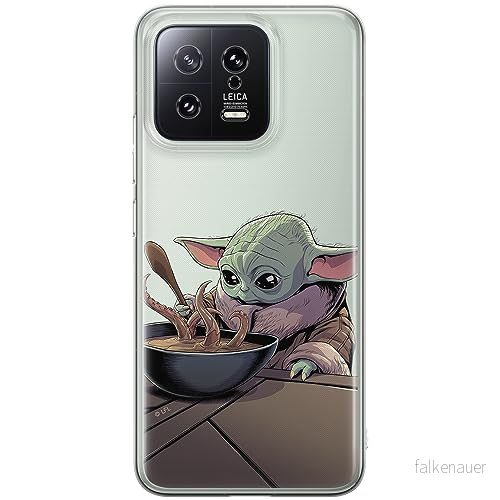ERT GROUP mobiltelefonfodral för Xiaomi 13 originalt och officiellt licensierat Star Wars mönster Baby Yoda 027 optimalt anpassad till formen på mobiltelefonen, gedeeltelijk transparant 5905511902605