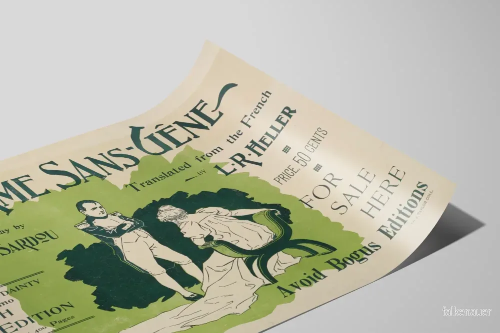 Vintageposter Madame Sans-Gêne Victoriana Teatern Sardou - Bild 2
