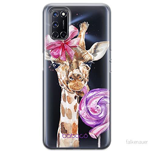 ERT GROUP mobiltelefonfodral för Oppo A92/ A72/ A52 originalt och officiellt licensierat Babaco mönster Giraffe 001 optimalt anpassad till formen på mobiltelefonen, gedeeltelijk transparant 5903040210079