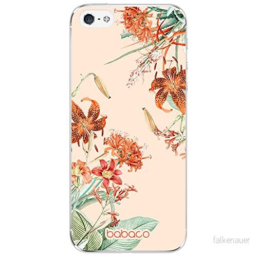 ERT GROUP mobiltelefonfodral för Iphone 5/5S/SE originalt och officiellt licensierat Babaco mönster Flowers 057 optimalt anpassad till formen på mobiltelefonen, fodral tillverkad av TPU plast 5905131365477