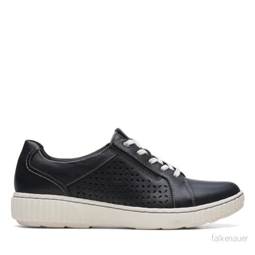 Clarks Dam Caroline Ella Oxford, Svart läder, 36 EU, EU 5059680553585