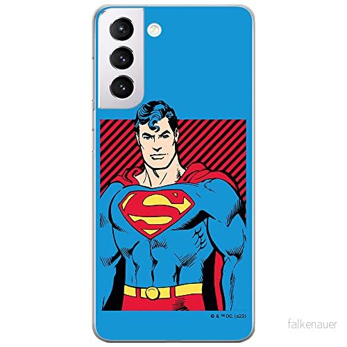 ERT GROUP mobiltelefonfodral för Samsung S21 originalt och officiellt licensierat DC mönster Superman 029 optimalt anpassad till formen på mobiltelefonen, fodral tillverkad av TPU plast 5905131569165