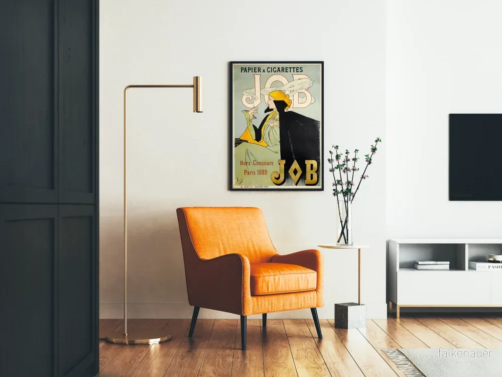 Vintageposter Papper för cigaretter JOB väggdekoration - Bild 2