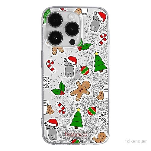 ERT GROUP mobiltelefonfodral för Apple Iphone 14 PRO originalt och officiellt licensierat Babaco mönster Winter 006 optimalt anpassad till formen på mobiltelefonen, med glitter overflow effekt 5905511611217