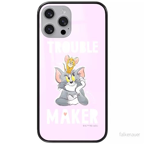 ERT GROUP mobiltelefonfodral för Apple Iphone 13 originalt och officiellt licensierat Tom & Jerry mönster 006 tillverkad av härdat glas, skyddsfodral 5904805871801