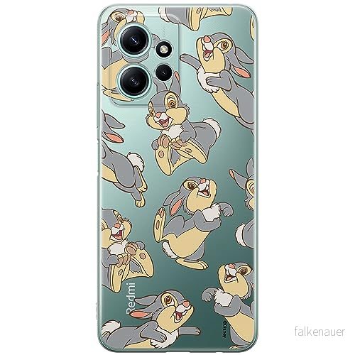 ERT GROUP mobiltelefonfodral för Xiaomi REDMI NOTE 12 4G originalt och officiellt licensierat Disney mönster Thumper 003 optimalt anpassad till formen på mobiltelefonen, gedeeltelijk transparant 5905511948856