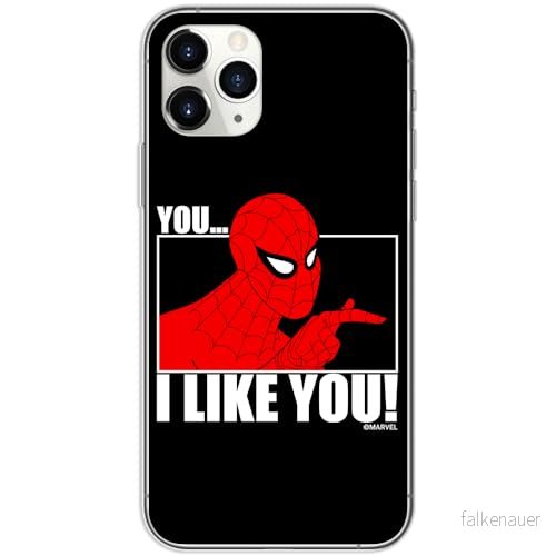 ERT GROUP mobiltelefonfodral för Iphone 11 PRO originalt och officiellt licensierat Marvel mönster Spider Man 034 optimalt anpassad till formen på mobiltelefonen, fodral tillverkad av TPU plast 5905795010669