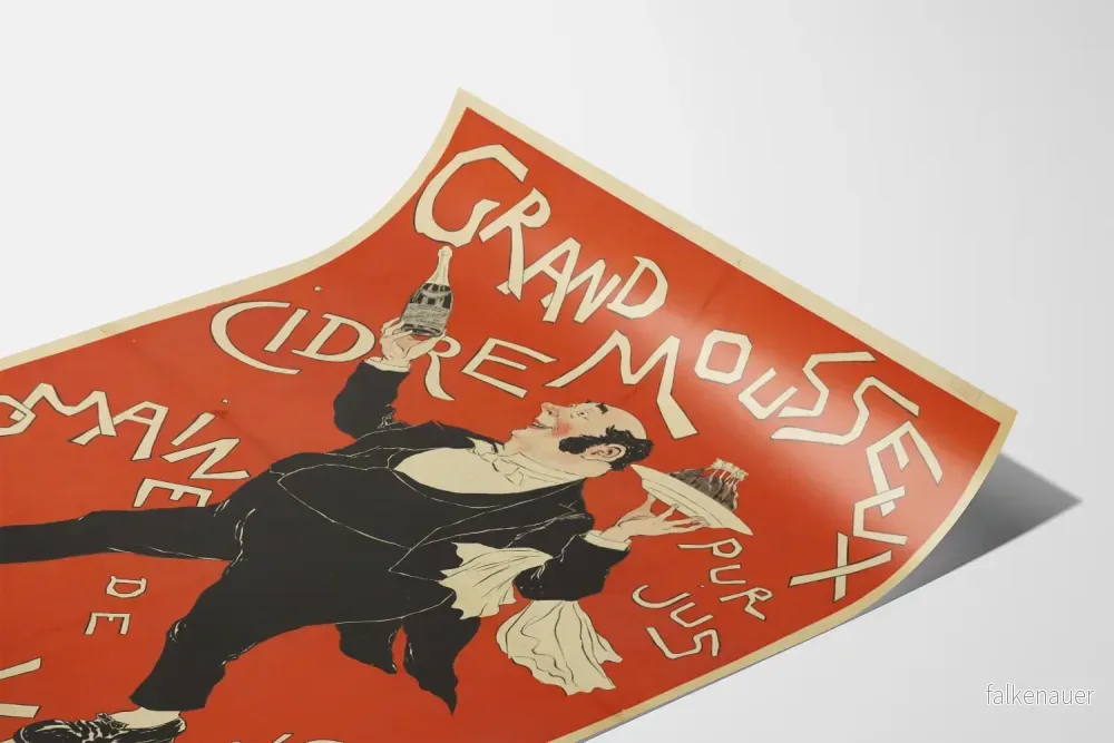 Vintageposter för Grand Cidre Mousseux Domaine de Valencey - Bild 3