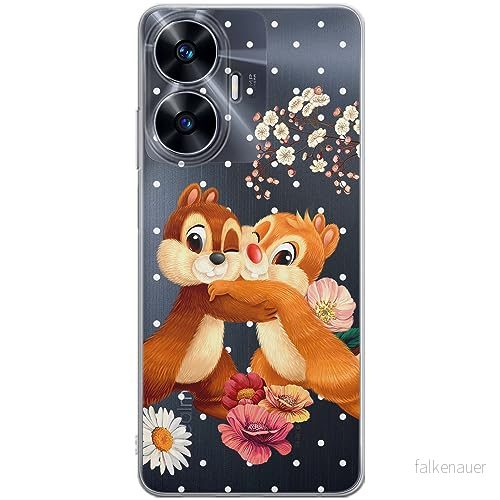 ERT GROUP mobiltelefonfodral för Realme C55 originalt och officiellt licensierat Disney mönster Chip & Dale 003 optimalt anpassad till formen på mobiltelefonen, gedeeltelijk transparant 5905511875220