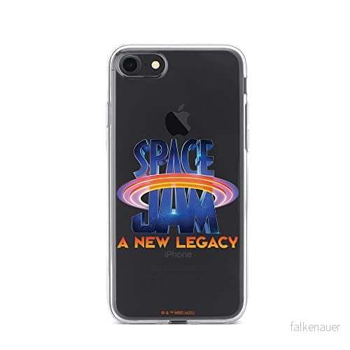 ERT GROUP mobiltelefonfodral för Iphone 7/8/ SE 2/ 3 originalt och officiellt licensierat Looney Tunes mönster Space Jam 001 anpassad till formen på mobiltelefonen, gedeeltelijk transparant 5905511012823