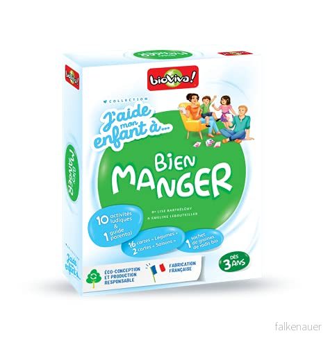 Bioviva 203012 kortspel "Help My Child to Eat Well", flerfärgad 13,7 x 4 17,5 cm 3569160203012