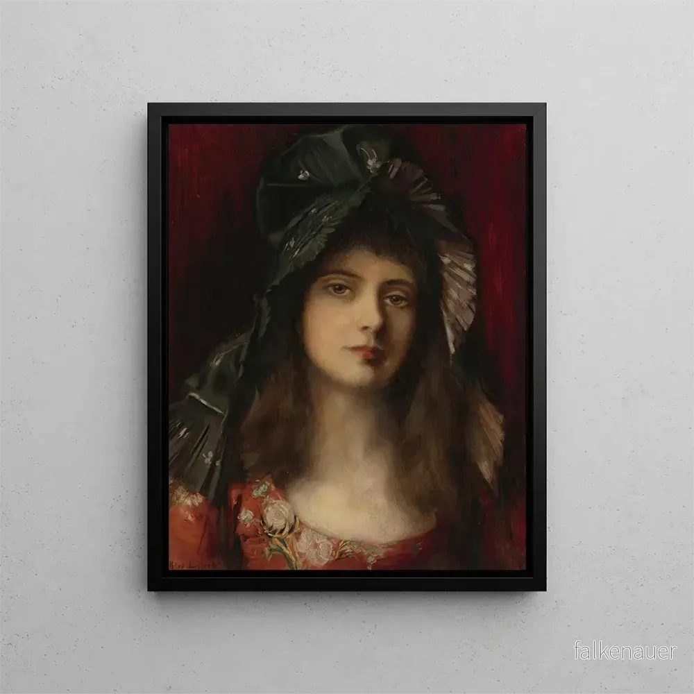 Målning Le Bonnet grön - Albert Lynch | Konsttryck