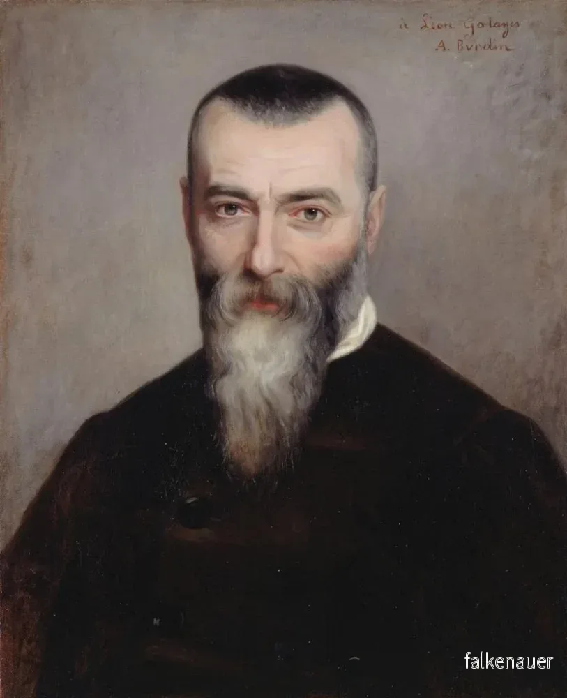Målning Porträtt av Alphonse Karr 1808-1890 journalist och författare - Amélie Burdin | Konsttryck - Bild 2