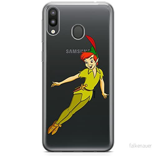 ERT GROUP mobiltelefonfodral för Samsung M20 originalt och officiellt licensierat Disney mönster Peter Pan 001 optimalt anpassad till formen på mobiltelefonen, gedeeltelijk transparant 5905131144768