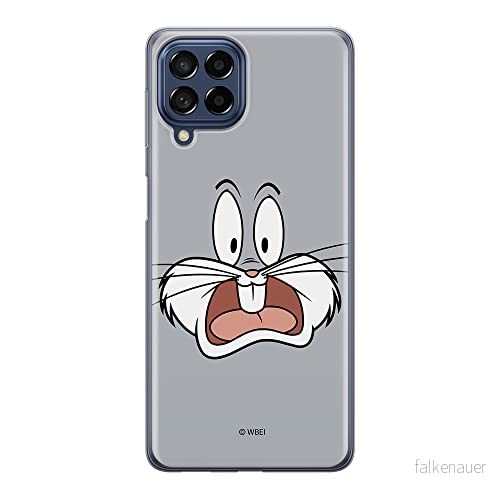 ERT GROUP mobiltelefonfodral för Samsung M33 5G originalt och officiellt licensierat Looney Tunes mönster Bugs 009 optimalt anpassad till formen på mobiltelefonen, fodral tillverkad av TPU plast 5905511348489