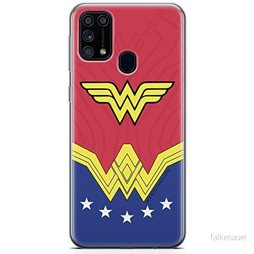 ERT GROUP mobiltelefonfodral för Samsung M31 originalt och officiellt licensierat DC mönster Wonder Woman 008 optimalt anpassad till formen på mobiltelefonen, fodral tillverkad av TPU plast 5904805482144