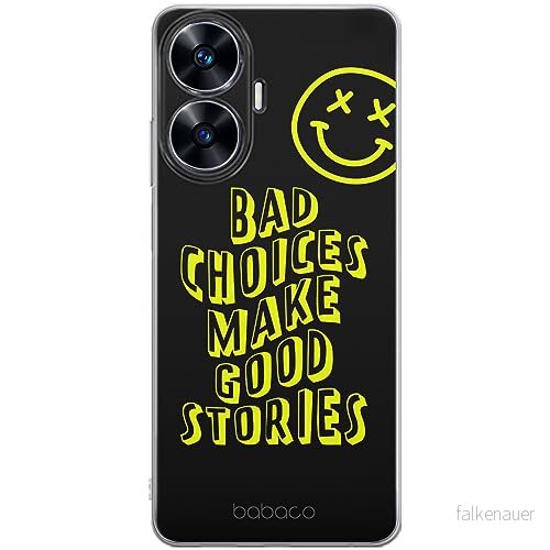 ERT GROUP mobiltelefonfodral för Realme C55 originalt och officiellt licensierat Babaco mönster Bad choices 002 optimalt anpassad till formen på mobiltelefonen, fodral tillverkad av TPU plast 5905511863630