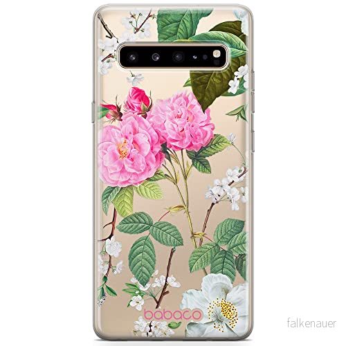 ERT GROUP mobiltelefonfodral för Samsung S10 5G originalt och officiellt licensierat Babaco mönster Flowers 037 optimalt anpassad till formen på mobiltelefonen, gedeeltelijk transparant 5905131298911
