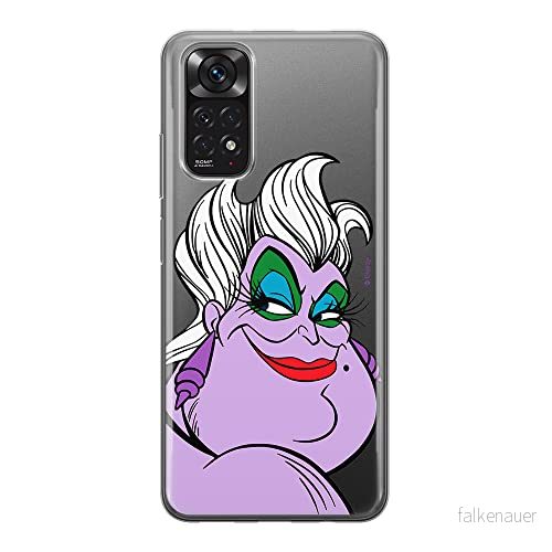ERT GROUP mobiltelefonfodral för Xiaomi REDMI NOTE 11S 4G / 11 originalt och officiellt licensierat Disney mönster Ursula 001, gedeeltelijk transparant 5905511560362