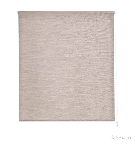 Estoralis BRAN Modern designrullgardin ljusgenomsläpplig tyg färg linne 150 x 255 cm (bredd/höjd) tygstorlek 147 250 rullgardiner för fönster och dörrar 8432404834431