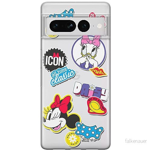 ERT GROUP mobiltelefonfodral för Google PIXEL 7 PRO originalt och officiellt licensierat Disney mönster Minnie 067 optimalt anpassad till formen på mobiltelefonen, gedeeltelijk transparant 5905795174347