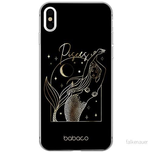 ERT GROUP mobiltelefonfodral för Apple Iphone XS Max originalt och officiellt licensierat Babaco mönster Zodiac Woman 012 Vit anpassad till formen på mobiltelefonen, fodral tillverkad av TPU plast 5903932236330