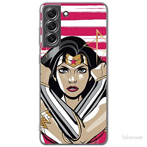 ERT GROUP mobiltelefonfodral för Samsung S21 FE originalt och officiellt licensierat DC mönster Wonder Woman 003 optimalt anpassad till formen på mobiltelefonen, fodral tillverkad av TPU plast 5903932987447