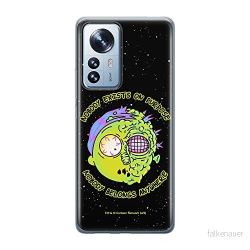 ERT GROUP mobiltelefonfodral för Xiaomi 12 PRO originalt och officiellt licensierat Rick and Morty mönster & 010 anpassad till formen på mobiltelefonen, fodral tillverkad av TPU plast 5905511532529