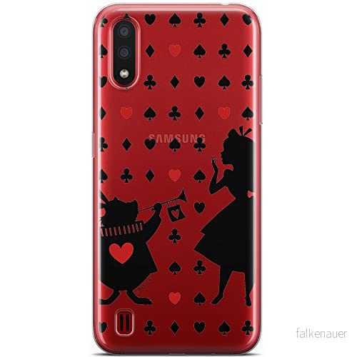ERT GROUP mobiltelefonfodral för Samsung A01 originalt och officiellt licensierat Disney mönster Alice & Friends 001 optimalt anpassad till formen på mobiltelefonen, gedeeltelijk transparant 5904805414824
