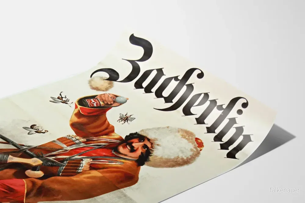 Vintageposter Zacherlin A Äkta endast i flaskor väggdekoration - Bild 3