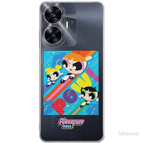 ERT GROUP mobiltelefonfodral för Realme C55 originalt och officiellt licensierat The Powerpuff Girls mönster 025 optimalt anpassad till formen på mobiltelefonen, gedeeltelijk transparant 5905511971069