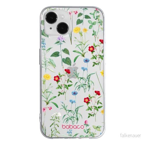 ERT GROUP mobiltelefonfodral för Apple Iphone 14 originalt och officiellt licensierat Babaco mönster Flowers 042 optimalt anpassad till formen på mobiltelefonen, gedeeltelijk transparant 5905131885685