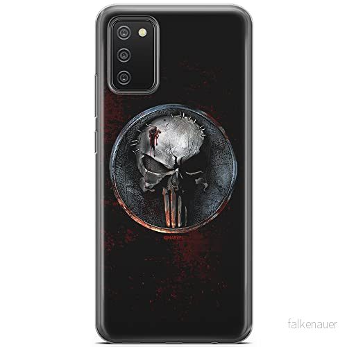ERT GROUP mobiltelefonfodral för Samsung A02S originalt och officiellt licensierat Marvel mönster Punisher 004 optimalt anpassad till formen på mobiltelefonen, fodral tillverkad av TPU plast 5903040227121