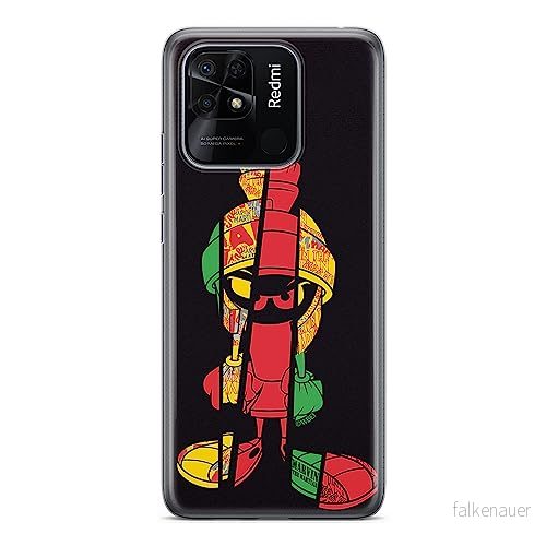 ERT GROUP mobiltelefonfodral för Xiaomi REDMI 10C originalt och officiellt licensierat Looney Tunes mönster Marwin 003 optimalt anpassad till formen på mobiltelefonen, fodral tillverkad av TPU plast 5905511542368