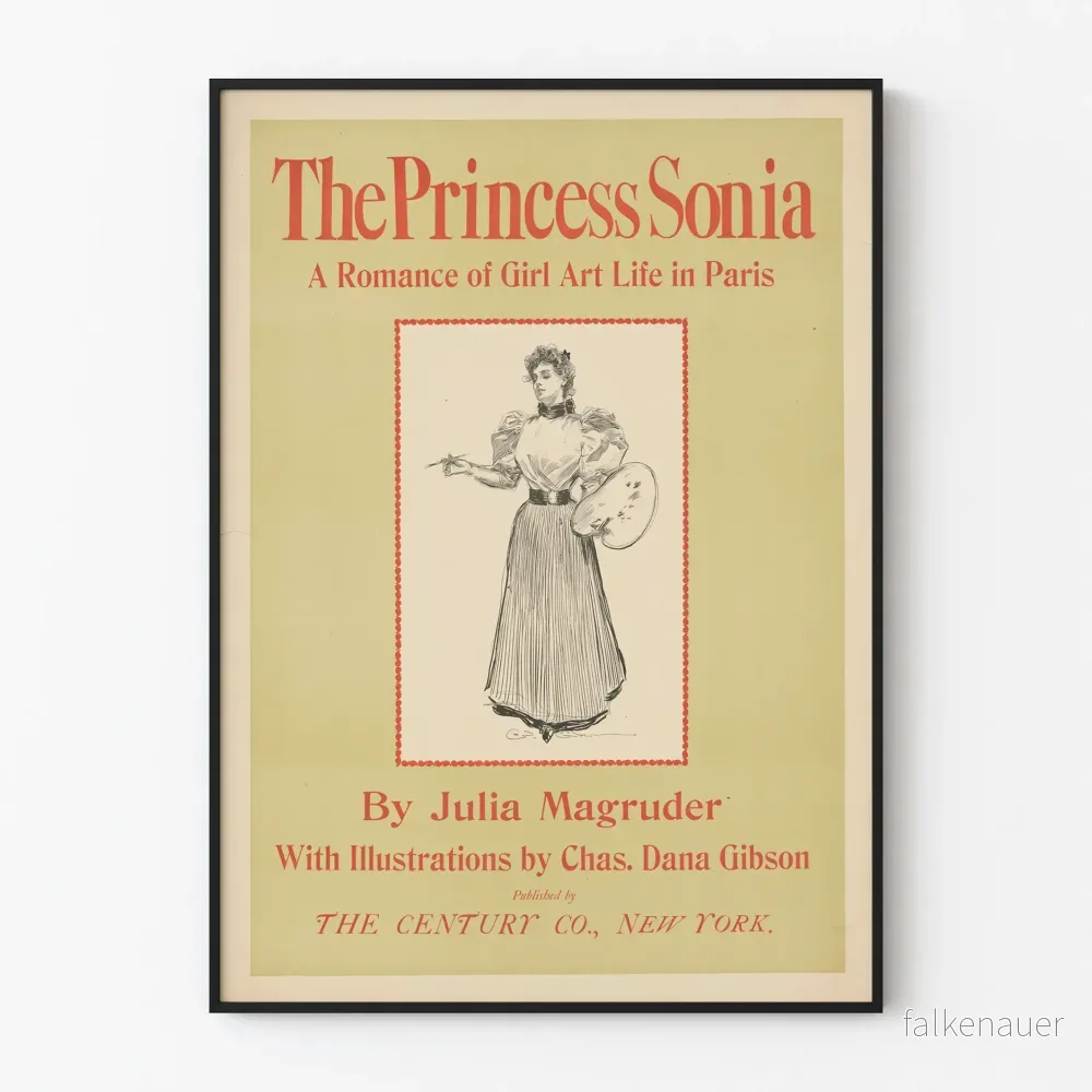 Vintageposter The Princess Sonia Romance Art Paris