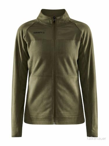 Craft ADV EXPLORE fleece MIDLAYER Fleecejacka dam XL Rift borstad med tumhål fickor dragkedja snabbtorkande jacka utomhus fleecejackor för 7318573577441