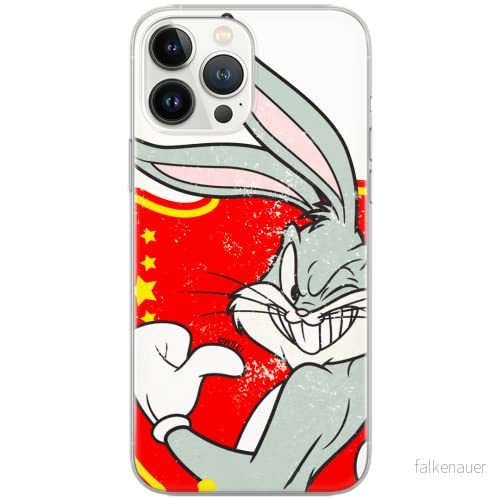 ERT GROUP mobiltelefonfodral för Apple Iphone 5/5S/SE originalt och officiellt licensierat Looney Tunes mönster Bugs 010 Vit optimalt anpassad till formen på mobiltelefonen, gedeeltelijk transparant 5903040829240