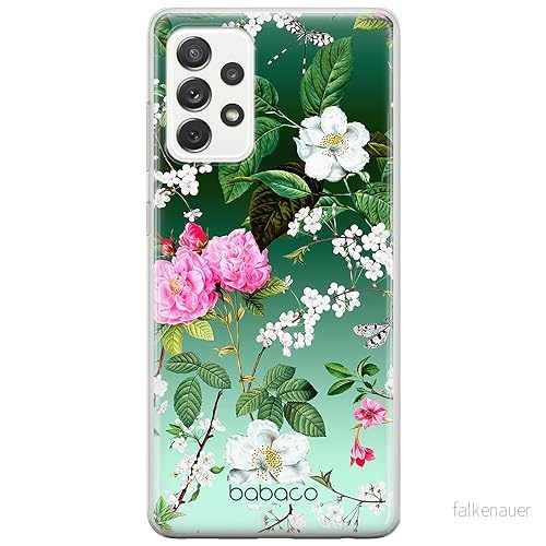 ERT GROUP mobiltelefonfodral för Samsung A52 5G / LTE 4G A52S originalt och officiellt licensierat Babaco mönster Flowers 035, fodral tillverkad av TPU plast 5905131295309