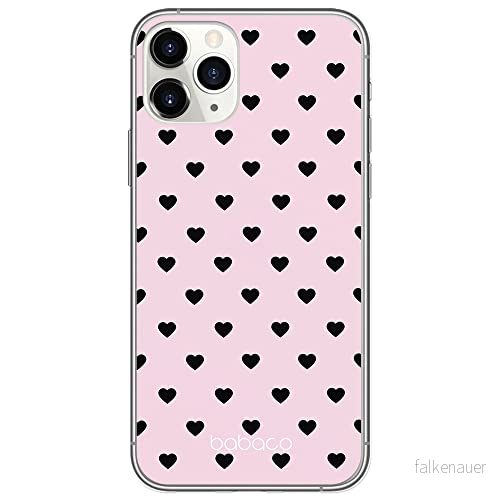 ERT GROUP mobiltelefonfodral för Apple Iphone 11 PRO MAX originalt och officiellt licensierat Babaco mönster Hearts 003 Vit anpassad till formen på mobiltelefonen, fodral tillverkad av TPU plast 5903040388174
