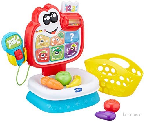 Chicco Baby marknad (D/GB), bilingualt rollspel aktivitetscenter med elektroniska och mekaniska aktiviteter 8058664114566