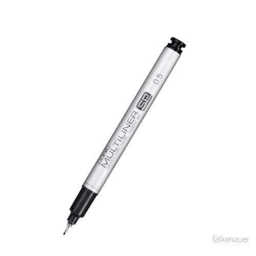 COPIC Multiliner SP svart pigment bläckmarkör 0,5 mm, för konst och hantverk, färgning, grafik, highlighter, design, anime, professionella nybörjare, konsttillbehör målarböcker 451133804117