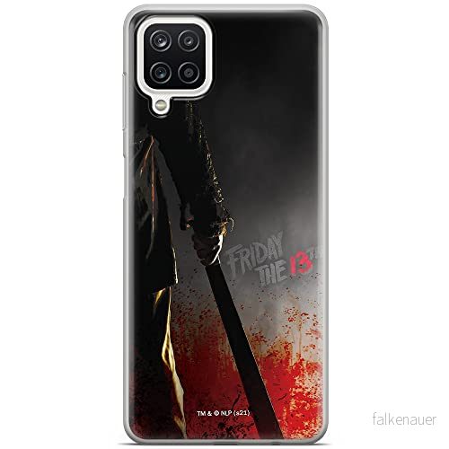 ERT GROUP mobiltelefonfodral för Samsung A12 / M12 F12 originalt och officiellt licensierat Horror mönster Friday the 13th 012 anpassad till formen på mobiltelefonen, fodral tillverkad av TPU plast 5905511108441