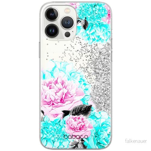 ERT GROUP mobiltelefonfodral för Apple Iphone XS originalt och officiellt licensierat Babaco mönster Flowers 002 Vit optimalt anpassad till formen på mobiltelefonen, med glitter overflow effekt 5904805382482