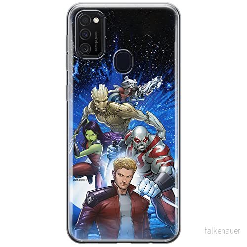 ERT GROUP mobiltelefonfodral för Samsung M21 originalt och officiellt licensierat Marvel mönster Guardians of the Galaxy 011 anpassad till formen på mobiltelefonen, fodral tillverkad av TPU plast 5903537837758