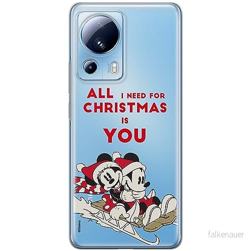ERT GROUP mobiltelefonfodral för Xiaomi 13 LITE/CIVI 2 originalt och officiellt licensierat Disney mönster Mickey & Minnie 015 anpassad till formen på mobiltelefonen, gedeeltelijk transparant 5905511931414