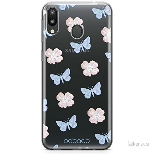 ERT GROUP mobiltelefonfodral för Samsung M20 originalt och officiellt licensierat Babaco mönster Flowers 043 optimalt anpassad till formen på mobiltelefonen, gedeeltelijk transparant 5905131319333