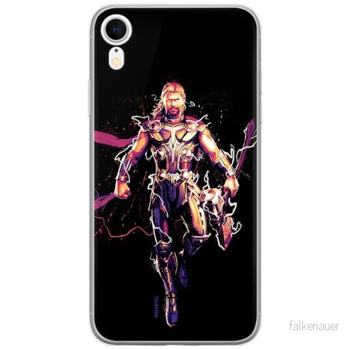 ERT GROUP mobiltelefonfodral för Iphone XR originalt och officiellt licensierat Marvel mönster Thor 005 optimalt anpassad till formen på mobiltelefonen, fodral tillverkad av TPU plast 5904805163265