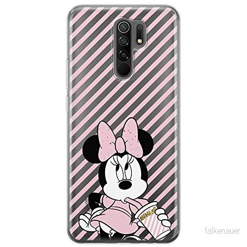 ERT GROUP mobiltelefonfodral för Xiaomi REDMI 9 originalt och officiellt licensierat Disney mönster Minnie 017 optimalt anpassad till formen på mobiltelefonen, gedeeltelijk transparant 5903040287385